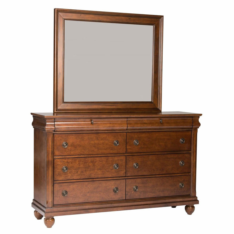  Liberty Furniture Industries Inc. Rustic Traditions Dresser Mirror 589-BR51 IMAGE 4