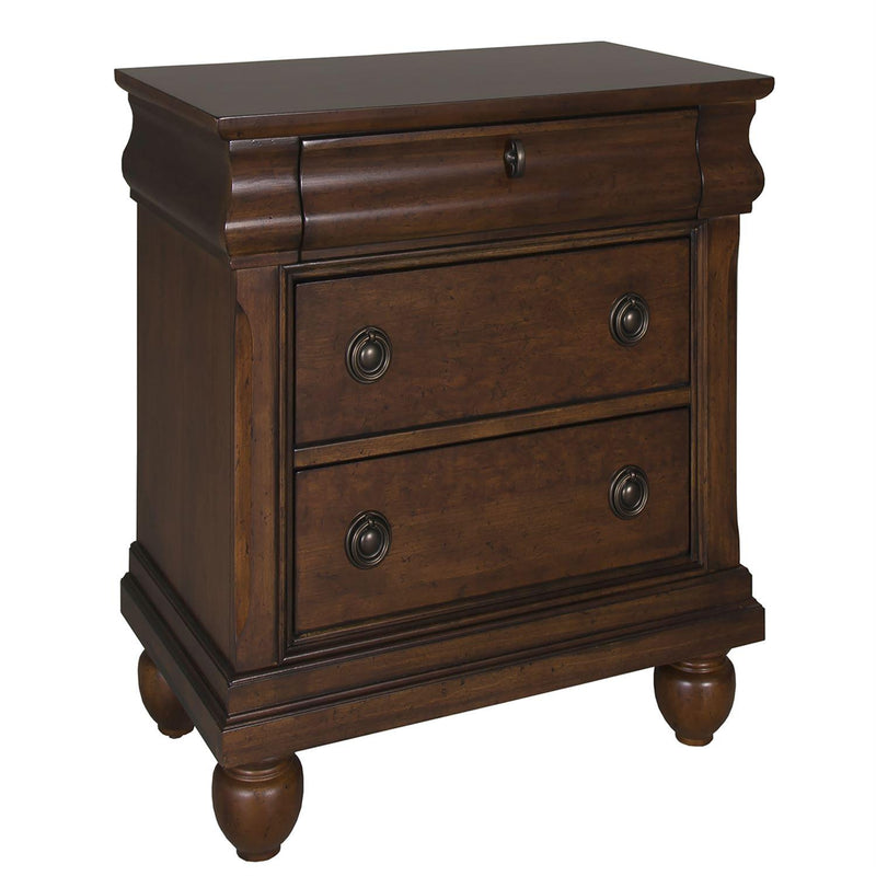  Liberty Furniture Industries Inc. Rustic Traditions 3-Drawer Nightstand 589-BR61 IMAGE 2