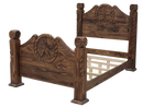 San Antonio Queen Size Bed w/Rope & Star