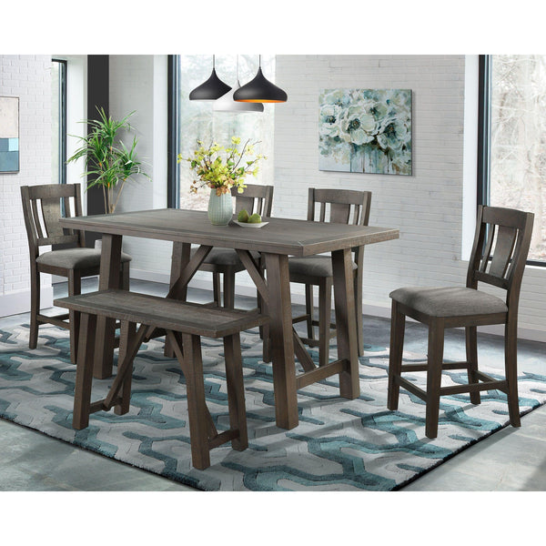  Elements International Cash DCS100 6 pc Counter Height Dining Set IMAGE 1