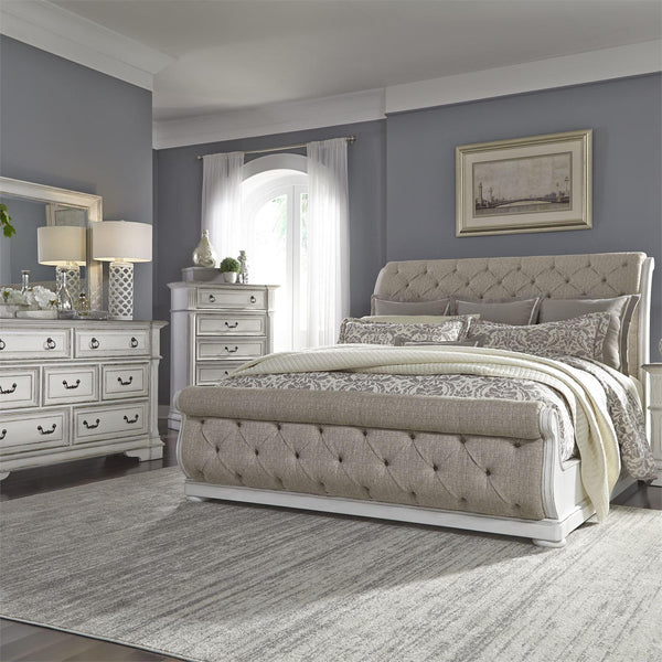  Liberty Furniture Industries Inc. Abbey Park 520-BR-CSLDMC 6 pc California King Upholstered Sleigh Bedroom Set IMAGE 1