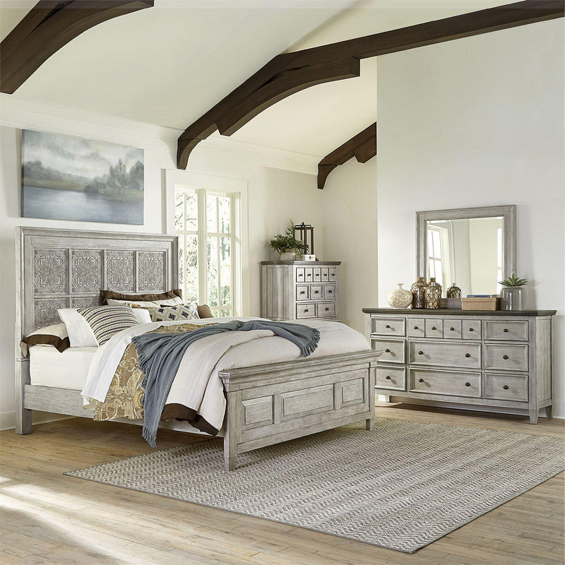  Liberty Furniture Industries Inc. Heartland 824-BR-OQPBDMC 6 pc Queen Panel Bedroom Set IMAGE 1