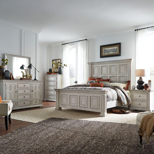  Liberty Furniture Industries Inc. Big Valley 361W-BR-KPBDMCN 7 pc King Panel Bedroom Set IMAGE 1