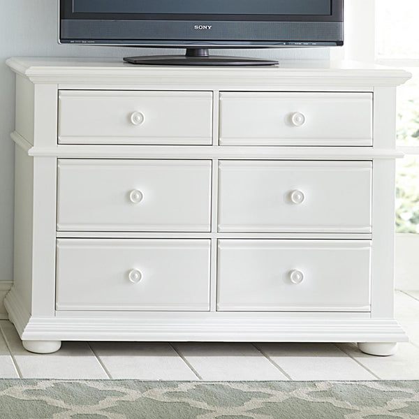  Liberty Furniture Industries Inc. Summer House I 6-Drawer Media Chest 607-BR45 IMAGE 1