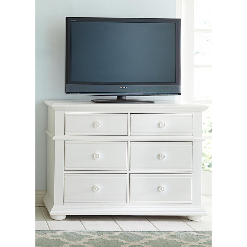  Liberty Furniture Industries Inc. Summer House I 6-Drawer Media Chest 607-BR45 IMAGE 2