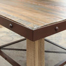 International Furniture Direct Square Antique Multicolor Counter Height Dining Table IFD967COUNT-MC IMAGE 2