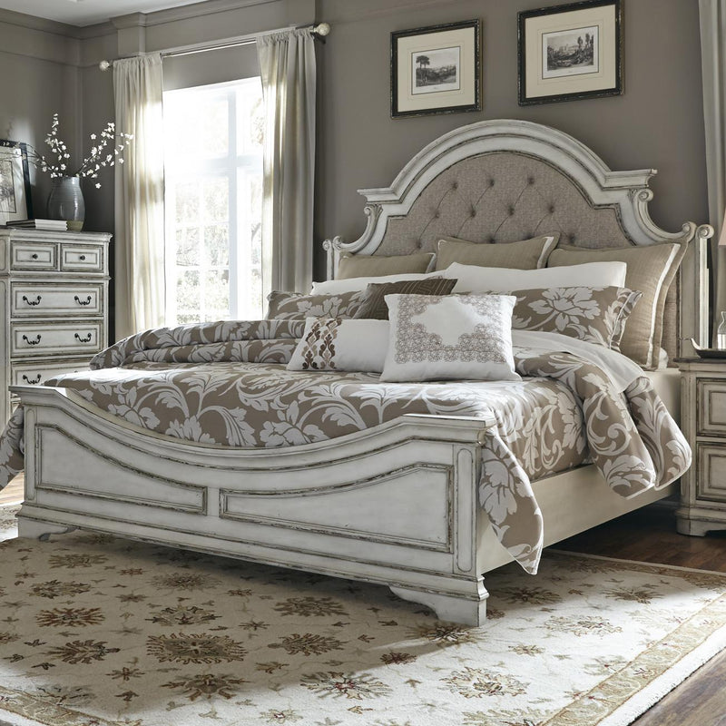  Liberty Furniture Industries Inc. Magnolia Manor King Upholstered Panel Bed 244-BR-KUB IMAGE 1