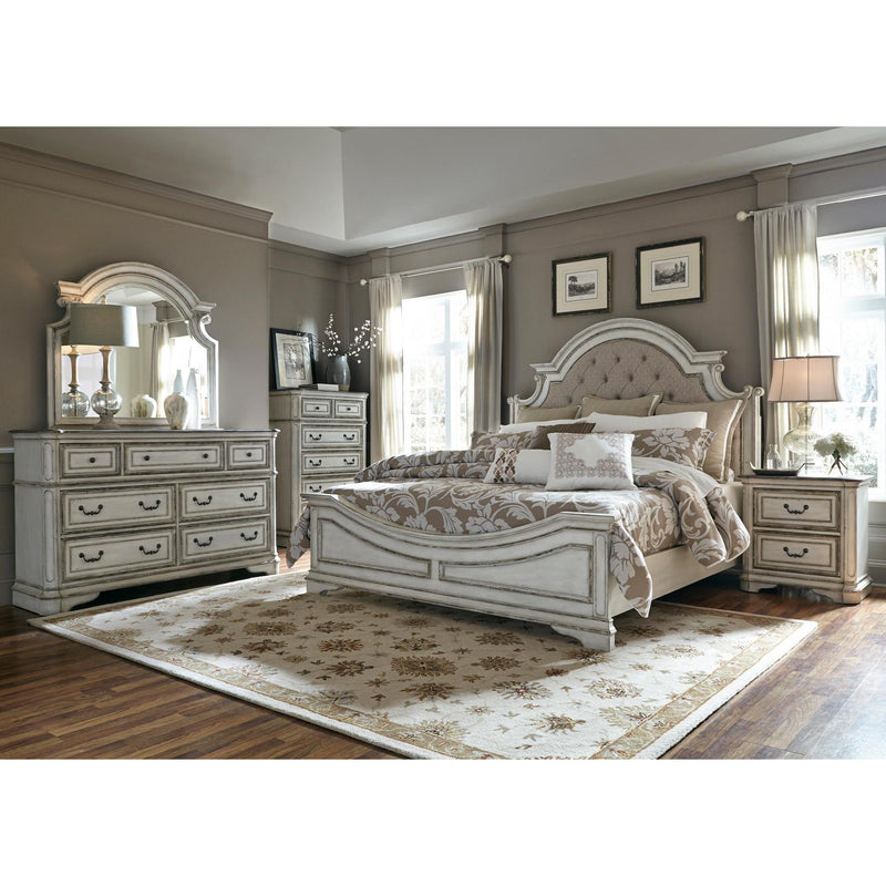  Liberty Furniture Industries Inc. Magnolia Manor King Upholstered Panel Bed 244-BR-KUB IMAGE 2