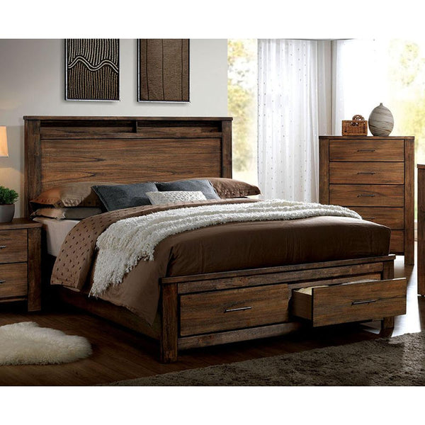 Furniture of America Elkton California King Bed with Storage CM7072CK-BED IMAGE 1