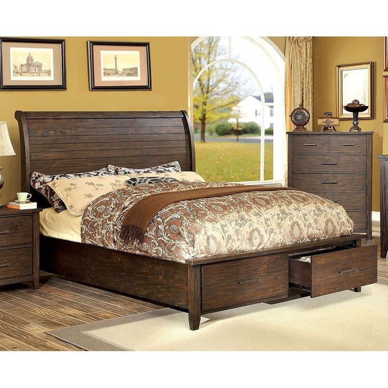 Furniture of America Ribeira California King Panel Bed with Storage CM7252CK-BED IMAGE 2