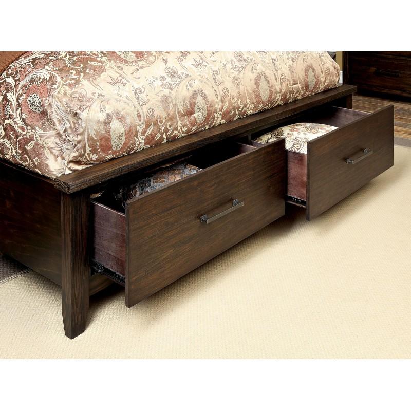 Furniture of America Ribeira California King Panel Bed with Storage CM7252CK-BED IMAGE 7