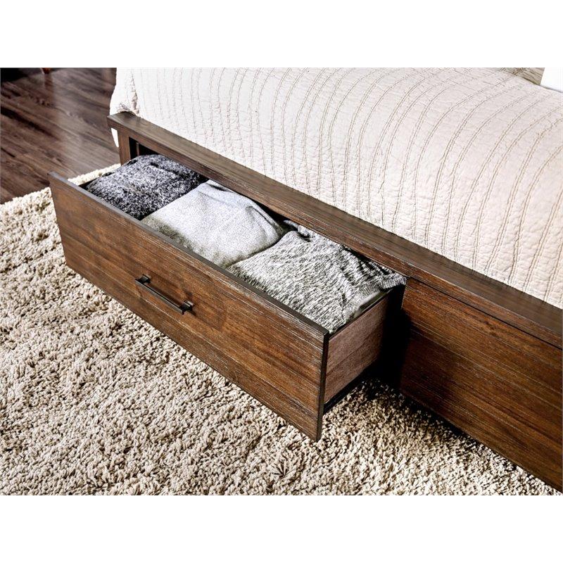 Furniture of America Ribeira California King Panel Bed with Storage CM7252CK-BED IMAGE 8