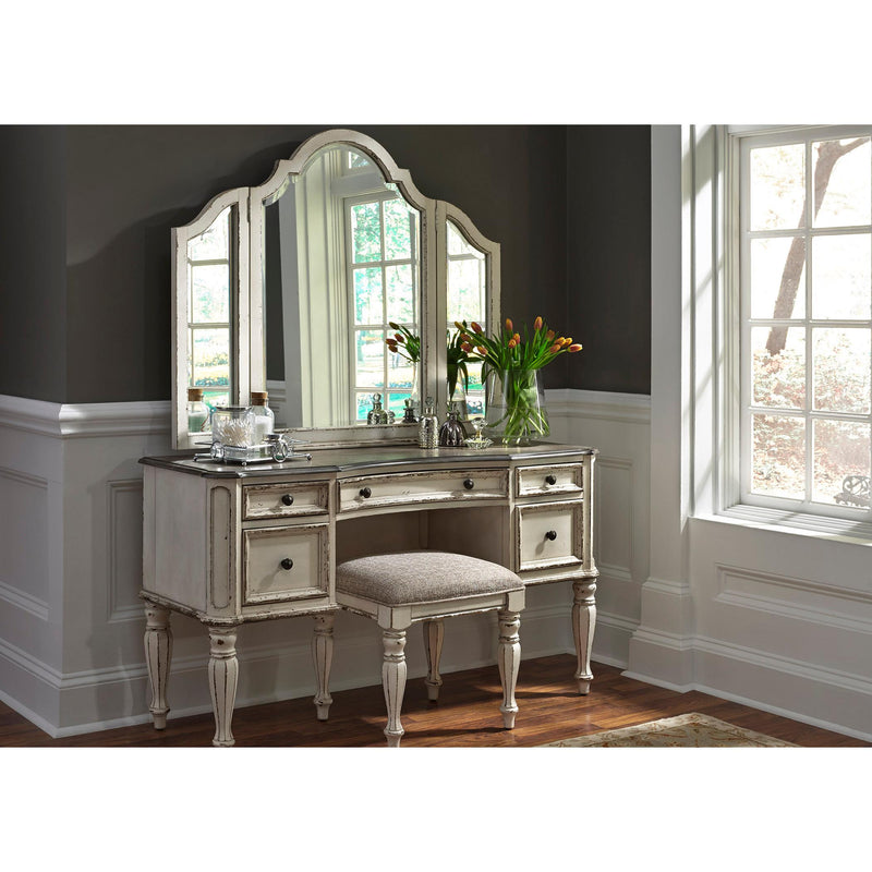  Liberty Furniture Industries Inc. Magnolia Manor 5-Drawer Vanity Set 244-BR-VN IMAGE 1