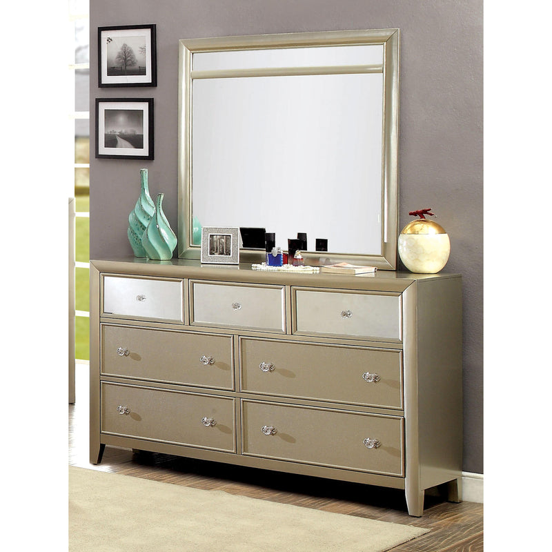 Furniture of America Briella Dresser Mirror CM7101M IMAGE 4