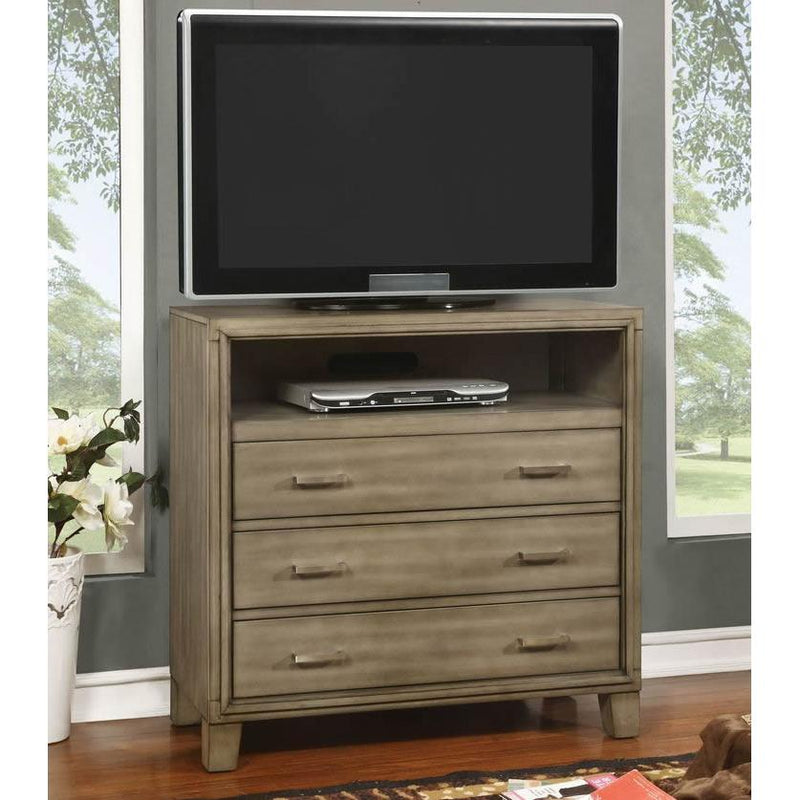 Furniture of America Enrico I 3-Drawer Chest CM7068GY-TV IMAGE 2