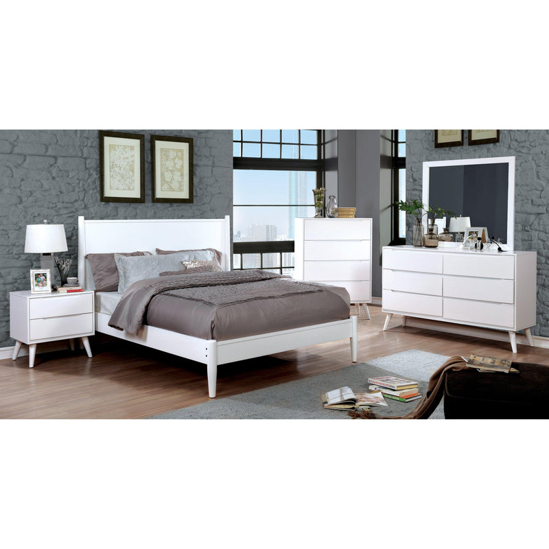 Furniture of America Lennart II Full Panel Bed CM7386WH-F-BED IMAGE 2