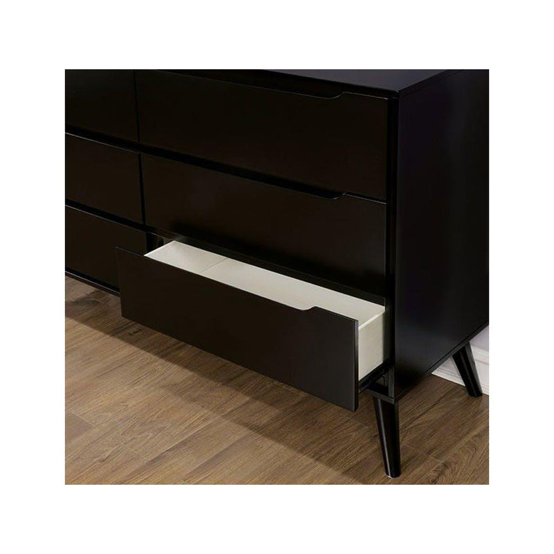 Furniture of America Lennart II 6-Drawer Dresser CM7386BK-D IMAGE 3