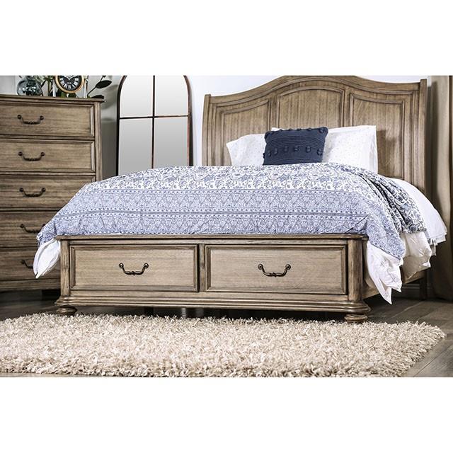 Furniture of America Belgrade I King Panel Bed with Storage CM7613EK-BED IMAGE 3
