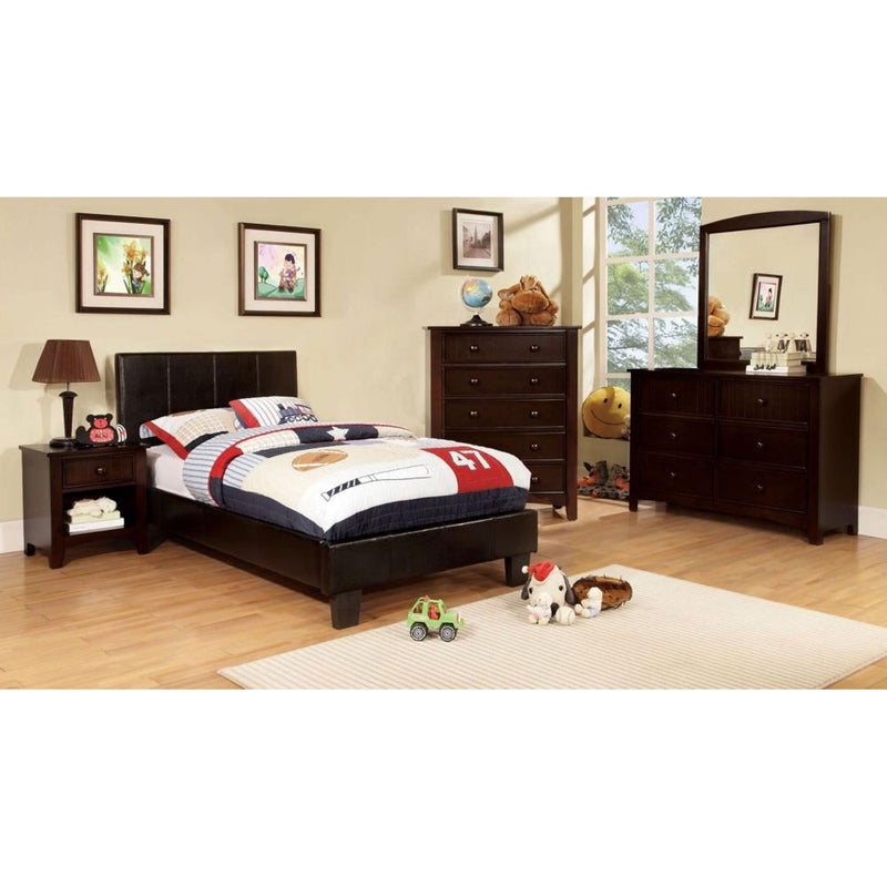Furniture of America Winn Park Twin Upholstered Panel Bed CM7008T-BED IMAGE 2