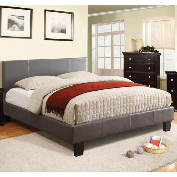 Furniture of America Winn Park California King Upholstered Panel Bed CM7008GY-CK-BED IMAGE 1