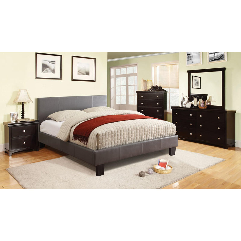 Furniture of America Winn Park California King Upholstered Panel Bed CM7008GY-CK-BED IMAGE 3