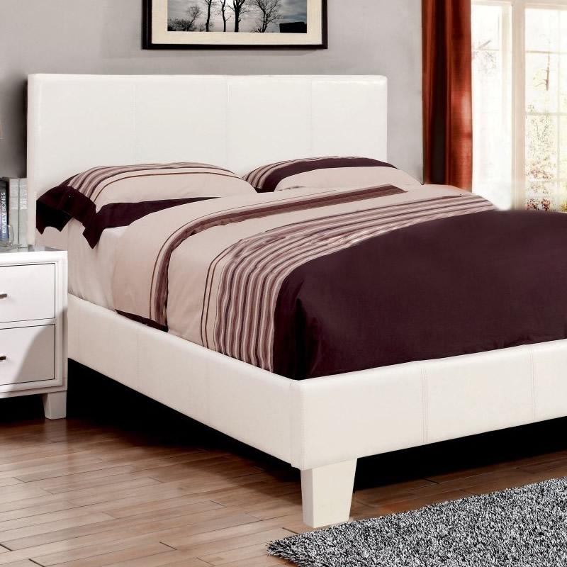 Furniture of America Winn Park Queen Upholstered Panel Bed CM7008WH-Q-BED IMAGE 2