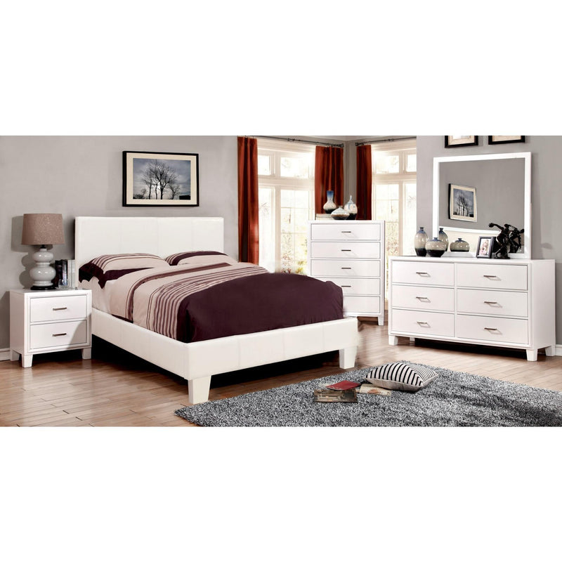Furniture of America Winn Park Queen Upholstered Panel Bed CM7008WH-Q-BED IMAGE 5