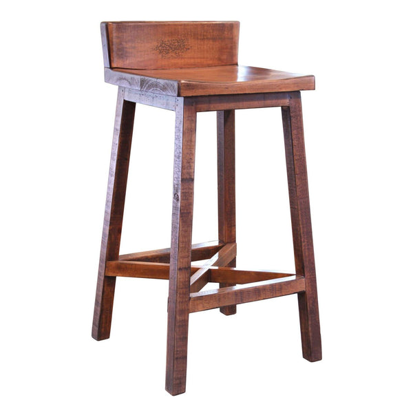 International Furniture Direct Pueblo Pub Height Stool IFD360BS30 IMAGE 1