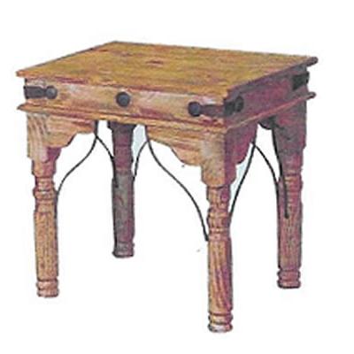 Red River Rustic Indian End Table LT-LAT-03 IMAGE 1