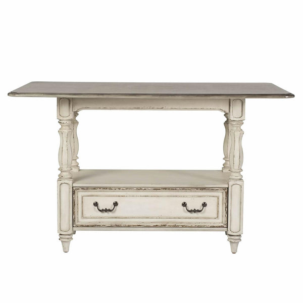  Liberty Furniture Industries Inc. Square Magnolia Manor Counter Height Dining Table with Pedestal Base 244-GT3660 IMAGE 1
