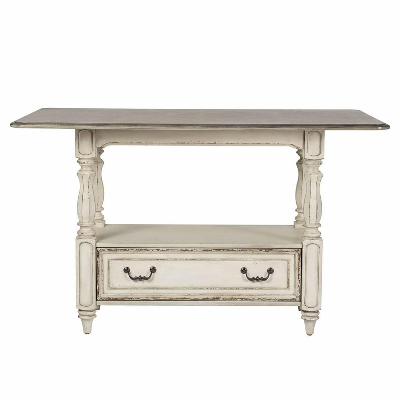  Liberty Furniture Industries Inc. Square Magnolia Manor Counter Height Dining Table with Pedestal Base 244-GT3660 IMAGE 1