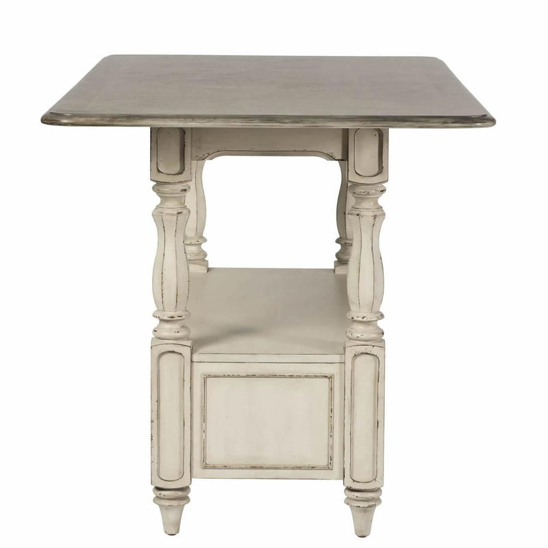  Liberty Furniture Industries Inc. Square Magnolia Manor Counter Height Dining Table with Pedestal Base 244-GT3660 IMAGE 3