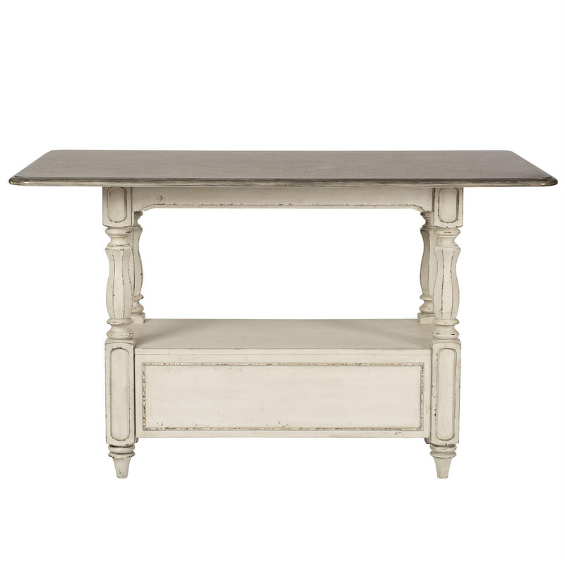  Liberty Furniture Industries Inc. Square Magnolia Manor Counter Height Dining Table with Pedestal Base 244-GT3660 IMAGE 4