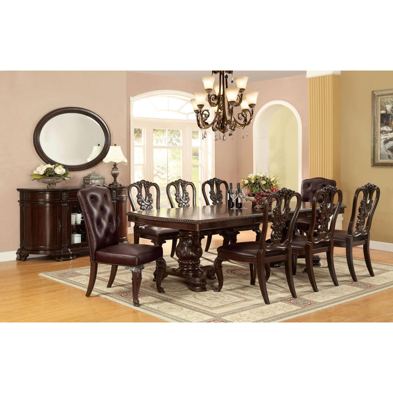Furniture of America Bellagio Dining Table with Pedestal Base CM3319T-TABLE IMAGE 5