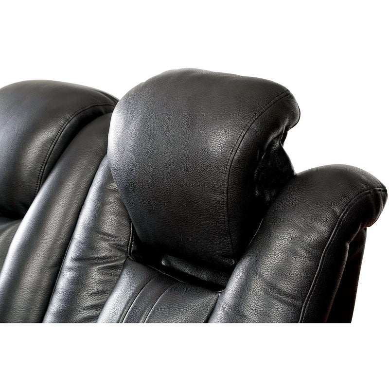 Furniture of America Zaurak Power Reclining Leatherette Sofa CM6291-SF IMAGE 2