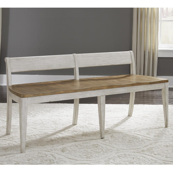  Liberty Furniture Industries Inc. Farmhouse Reimagined Counter Height Bench 652-C9000B IMAGE 1