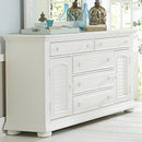  Liberty Furniture Industries Inc. Summer House I 5-Drawer Dresser with Mirror 607-BR-DM IMAGE 3
