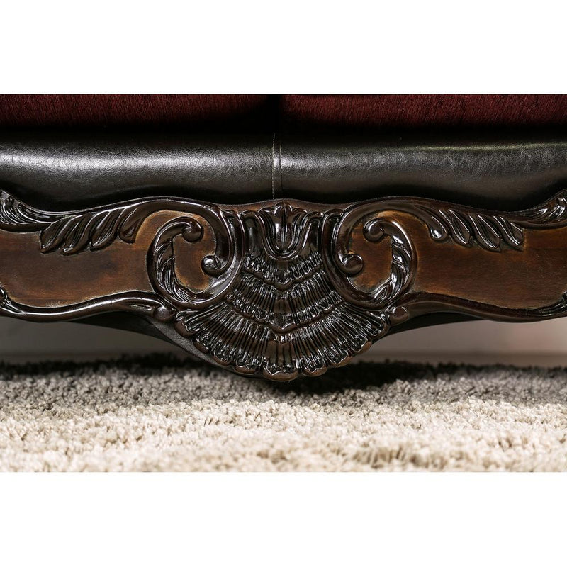 Furniture of America Quirino Stationary Leatherette Sofa SM6415-SF IMAGE 8