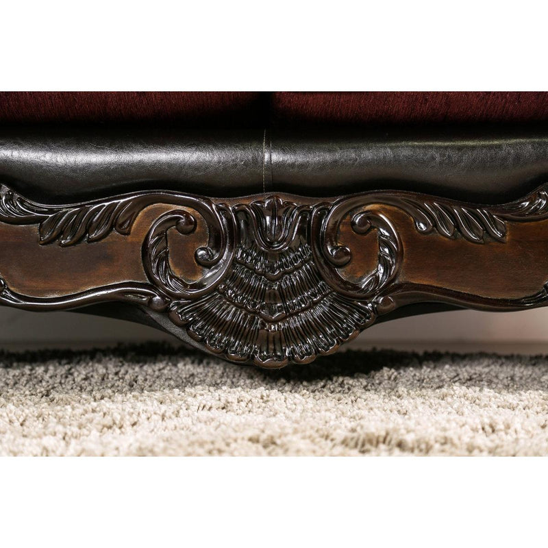 Furniture of America Quirino Stationary Leatherette Sofa SM6416-SF IMAGE 6