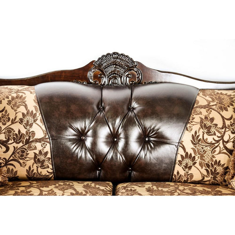 Furniture of America Quirino Stationary Leatherette Sofa SM6417-SF IMAGE 3
