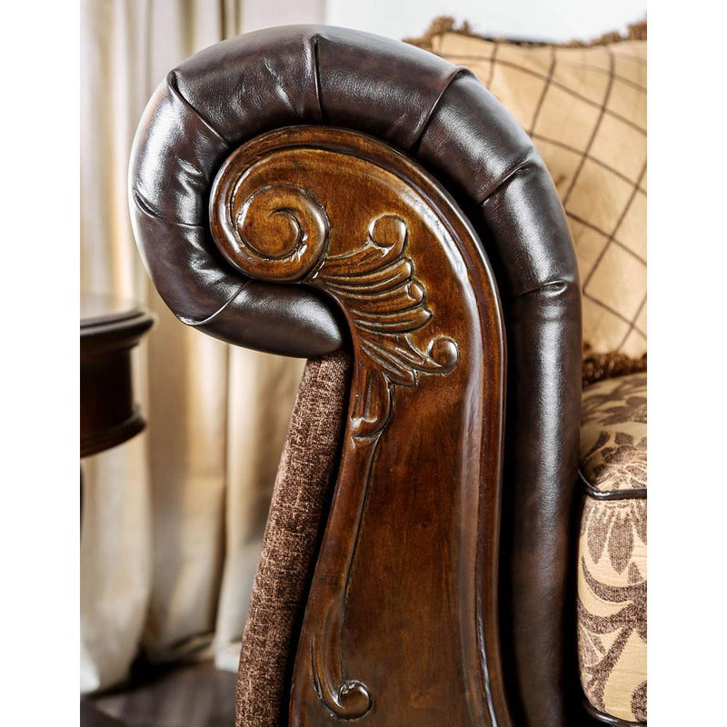 Furniture of America Quirino Stationary Leatherette Sofa SM6417-SF IMAGE 6