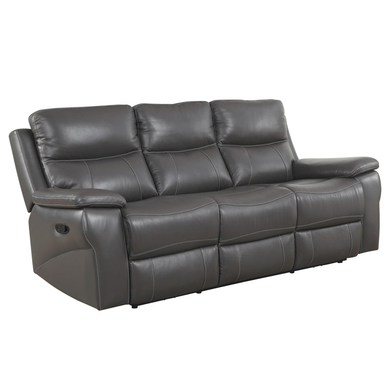 Furniture of America Lila Reclining Leather Look Sofa CM6540-SF IMAGE 1