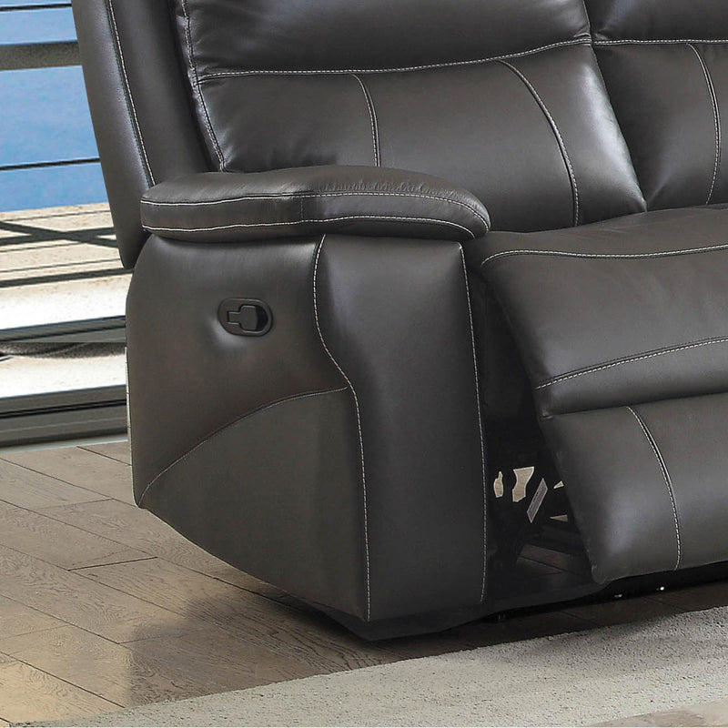 Furniture of America Lila Reclining Leather Look Sofa CM6540-SF IMAGE 4