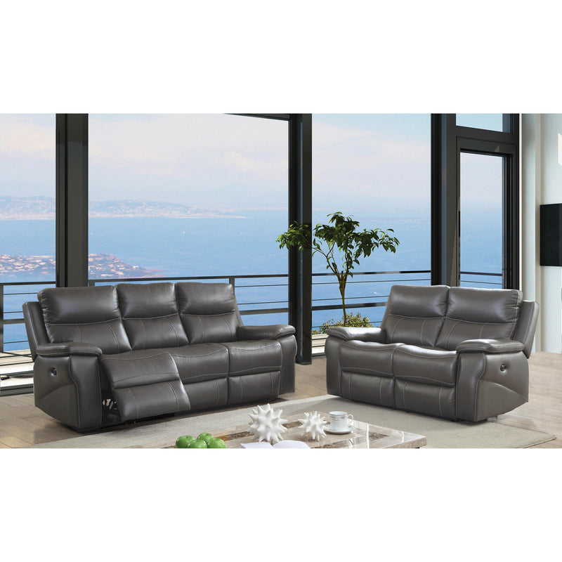 Furniture of America Lila Reclining Leather Look Sofa CM6540-SF IMAGE 7