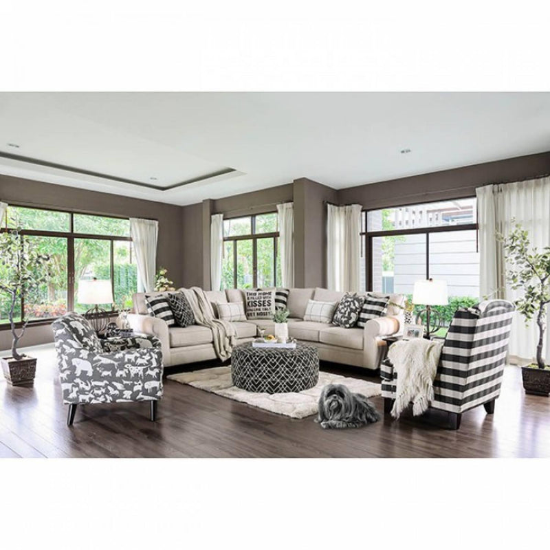 Furniture of America Patricia Fabric 3 pc Sectional SM8171-SECT IMAGE 4