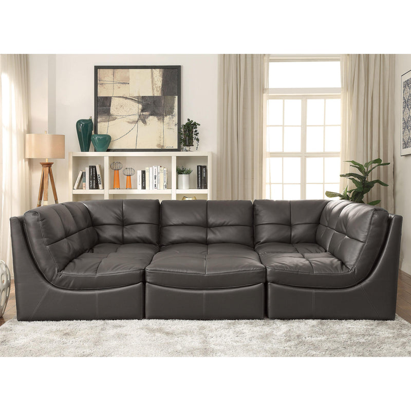 Furniture of America Libbie Leather Look 6 pc Sectional CM6456-SET IMAGE 3