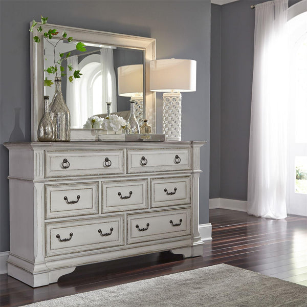  Liberty Furniture Industries Inc. Abbey Park 7-Drawer Dresser with Mirror 520-BR-DM IMAGE 1