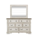  Liberty Furniture Industries Inc. Abbey Park 7-Drawer Dresser with Mirror 520-BR-DM IMAGE 2