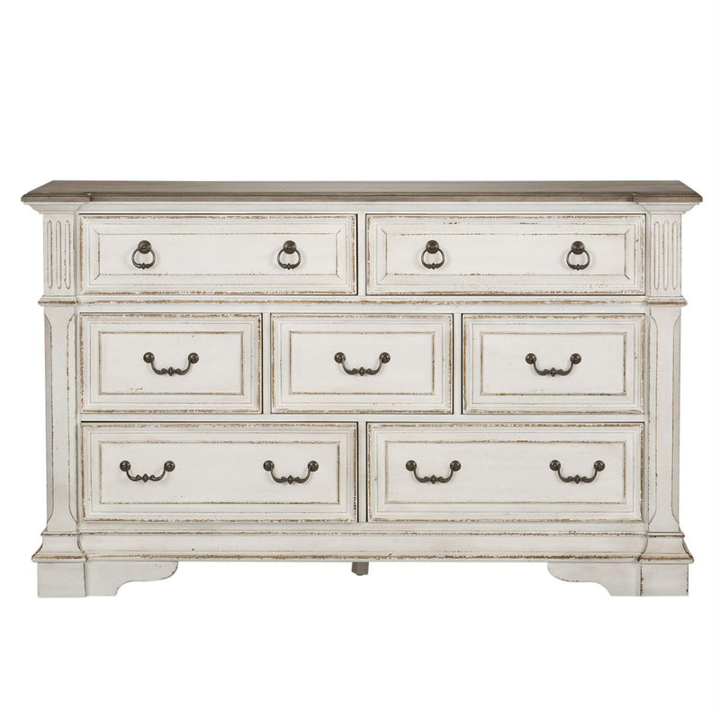  Liberty Furniture Industries Inc. Abbey Park 7-Drawer Dresser with Mirror 520-BR-DM IMAGE 4