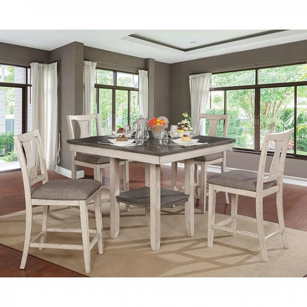 Furniture of America 5 pc Counter Height Dinette CM3752PT-5PK IMAGE 1